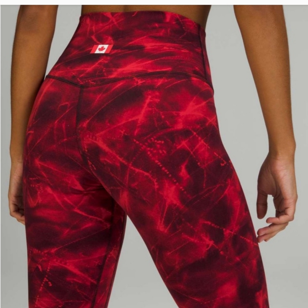 Lululemon Align High-Rise Pant 28"Metamorphic Glow Red Multi